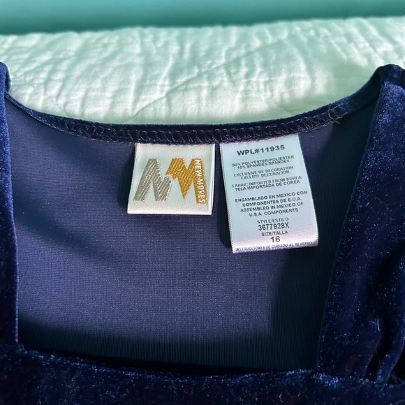 Vintage New Moves Retro Velvet Like Midi Dress - Picture 5 of 12